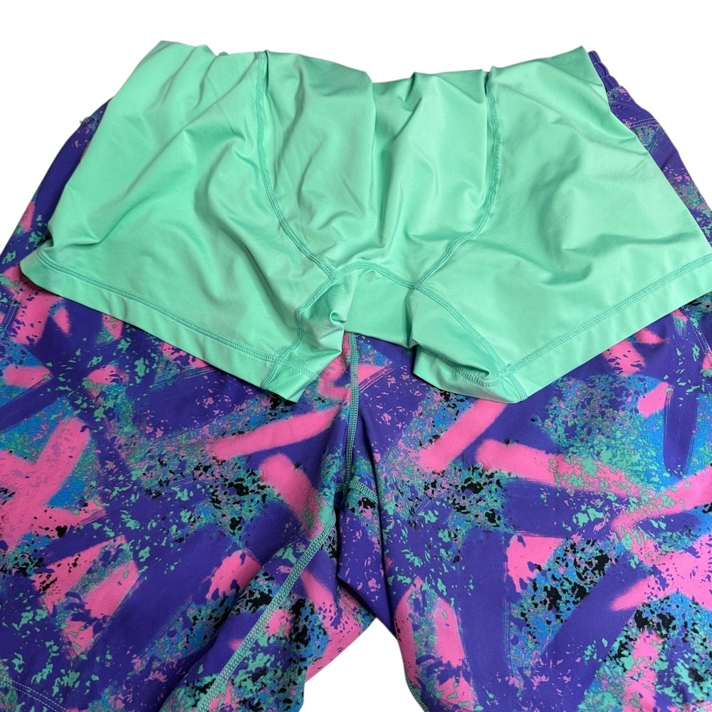 Birddogs Men's XL Shorts Long Boomstick Purple Pink Athletic Stretch Lined - Picture 3 of 8